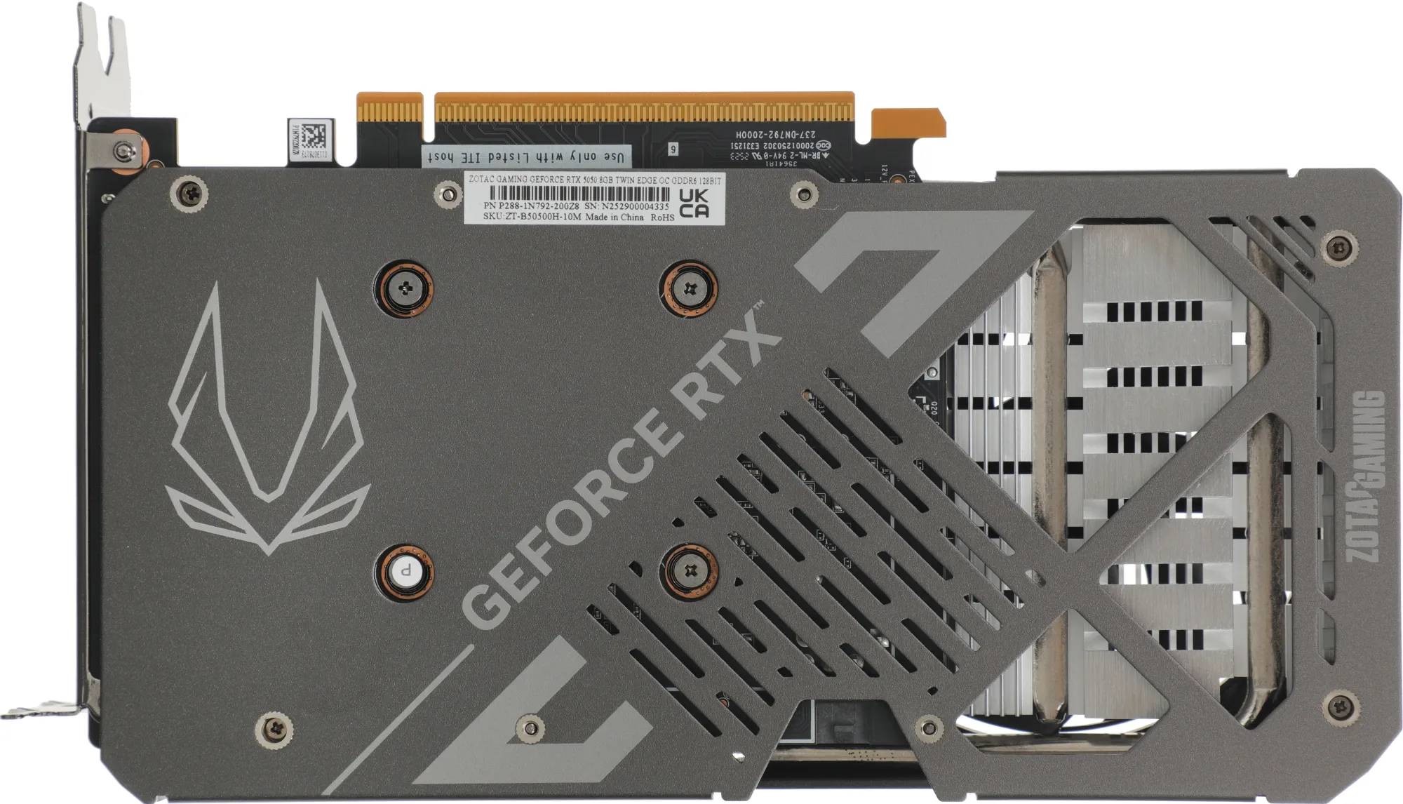 Видеокарта Zotac PCI-E 4.0 RTX 5050 TWIN EDGE OC NVIDIA GeForce RTX 5050 8Gb 128bit GDDR6 2602/17000 HDMIx1 DPx3 HDCP Ret