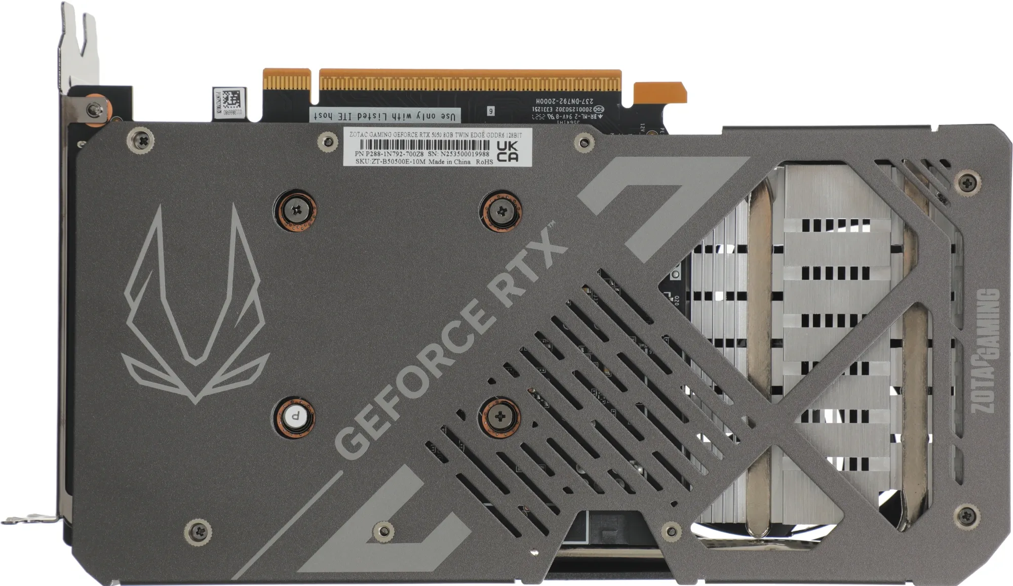 Видеокарта Zotac PCI-E 4.0 RTX 5050 TWIN EDGE NVIDIA GeForce RTX 5050 8Gb 128bit GDDR6 2602/17000 HDMIx1 DPx3 HDCP Ret