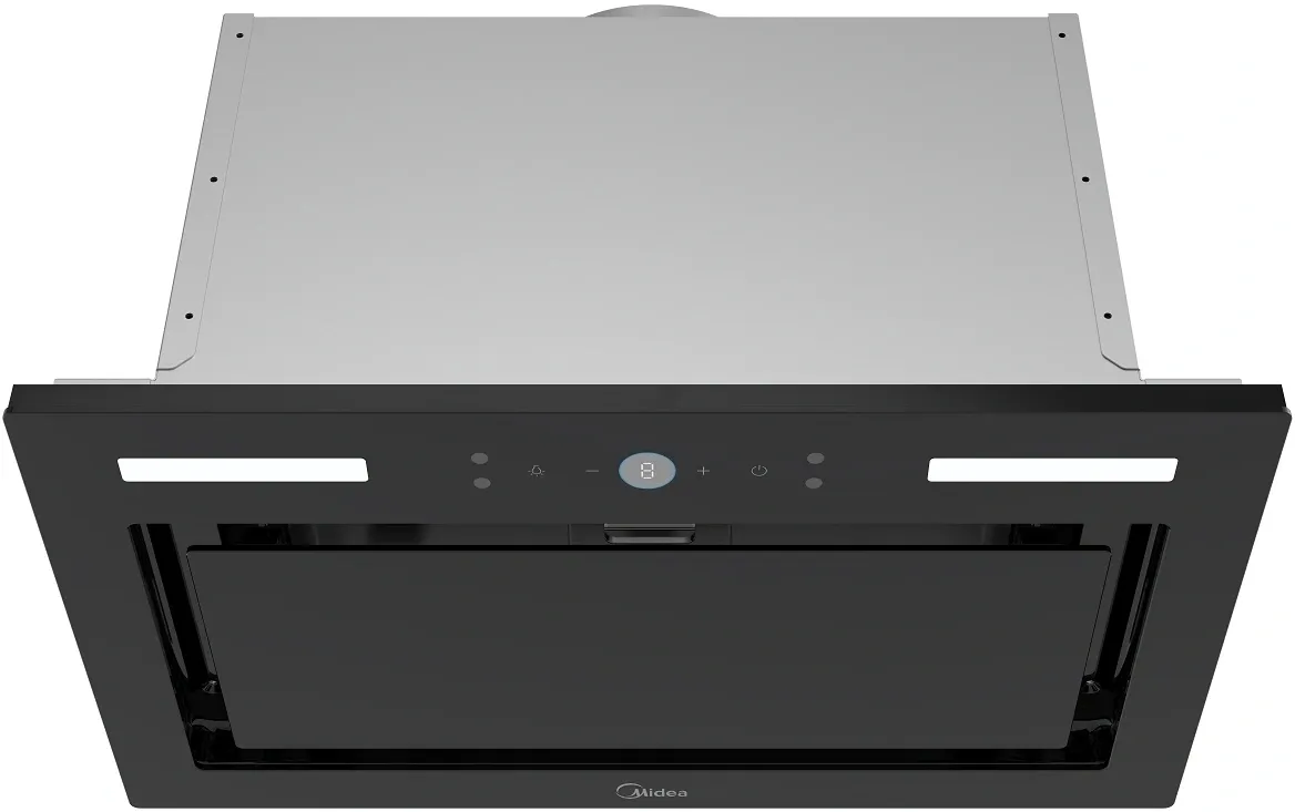 Вытяжка встраиваемая Midea MH60I530GB черный управление: сенсорное (1 мотор)