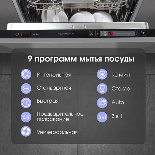 Встраиваемая посудомоечная машина Zigmund & Shtain DW 302.4