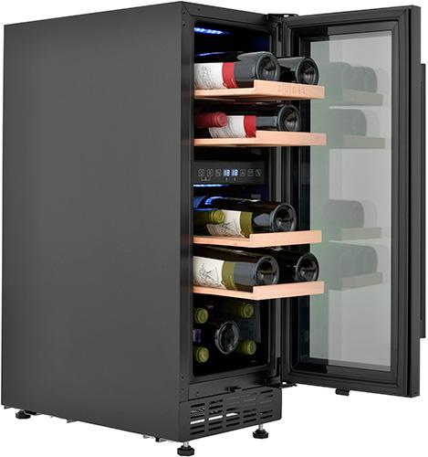 Встраиваемый винный шкаф Zugel ZCWI170DB