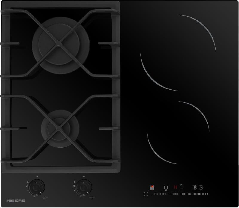 Газовая варочная поверхность Hiberg VM 6021 B черный