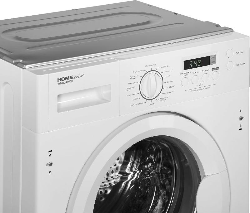 Стиральная машина HomsAir WMB148WH класс:A+++ загрузка до 8кг отжим:1400об/мин белый