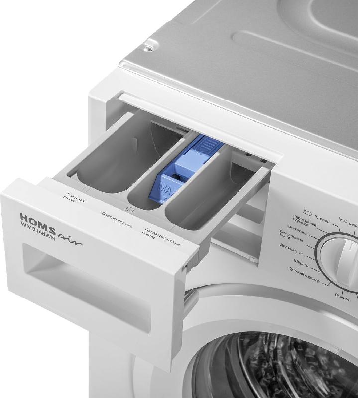 Стиральная машина HomsAir WMB148WH класс:A+++ загрузка до 8кг отжим:1400об/мин белый