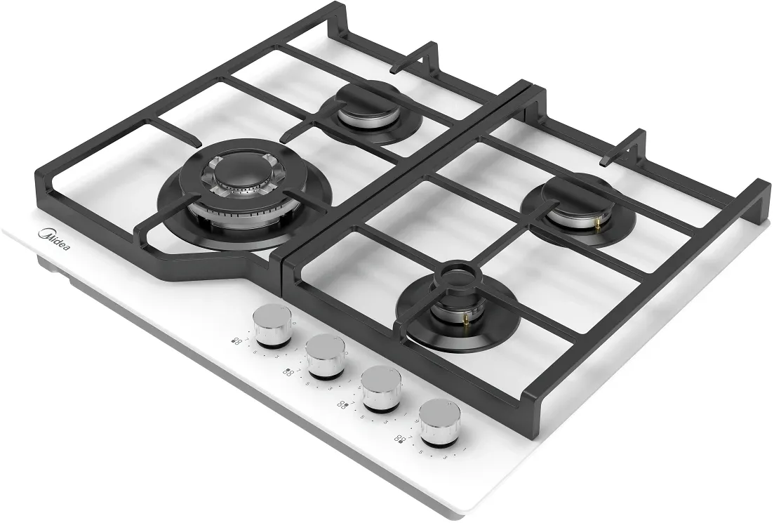 Газовая варочная поверхность Midea MG693TGW белый