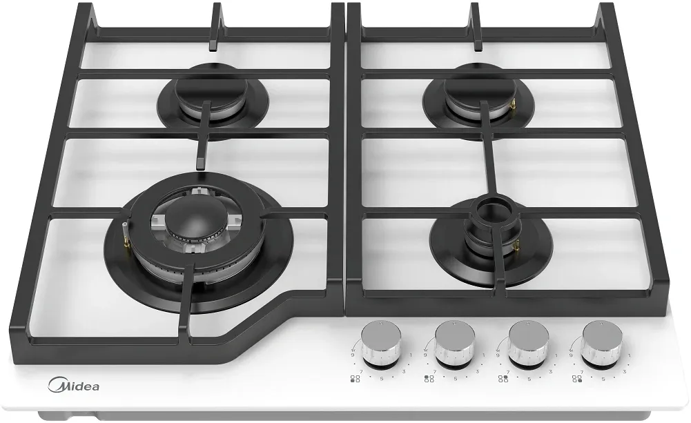 Газовая варочная поверхность Midea MG693TGW белый