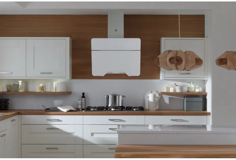 Вытяжка каминная MBS Felicia 160 Glass White белый стекло управление: сенсорное (1 мотор)