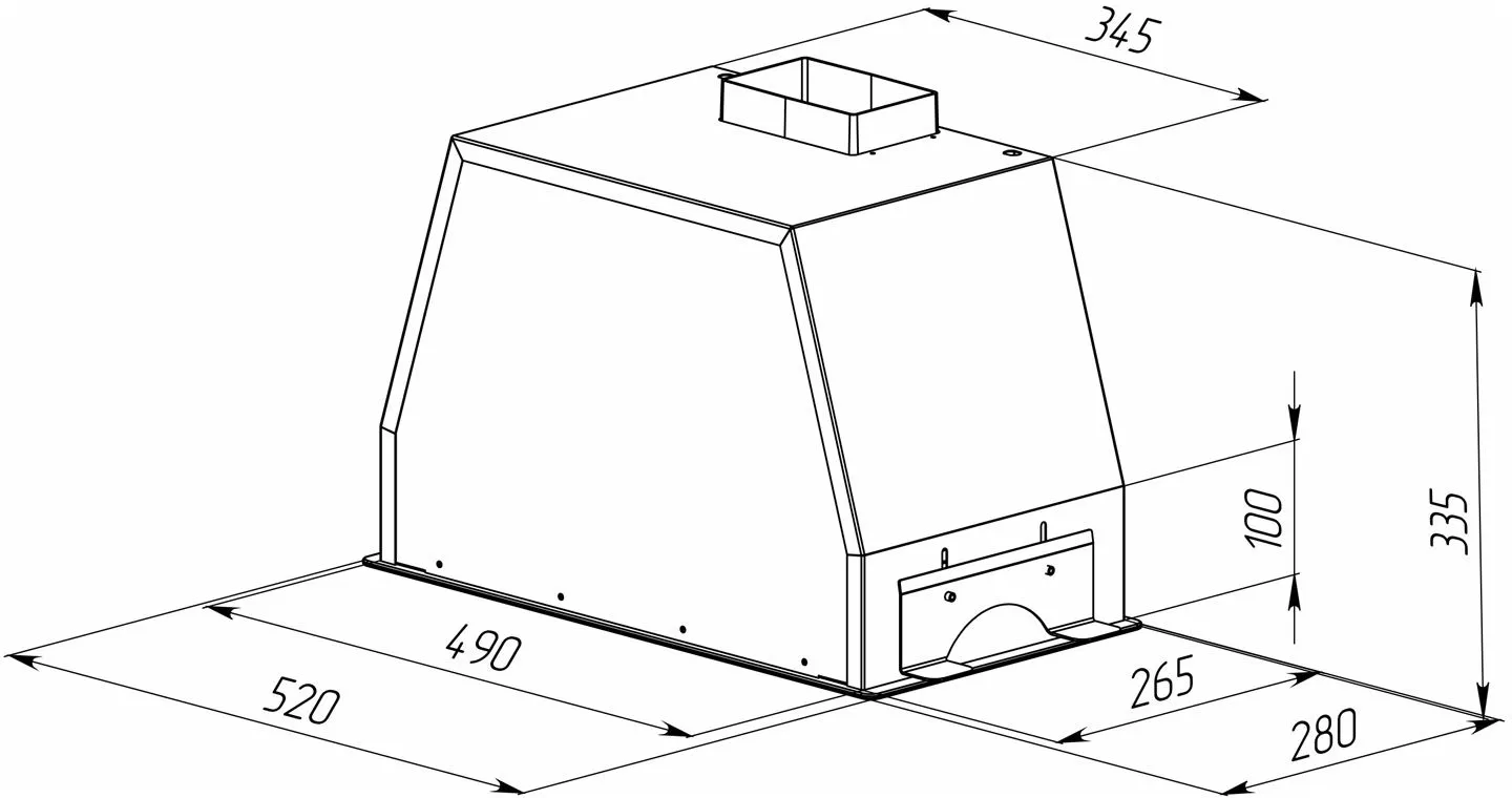Вытяжка встраиваемая Zigmund & Shtain K 014.5 S серебристый управление: сенсорное (1 мотор)