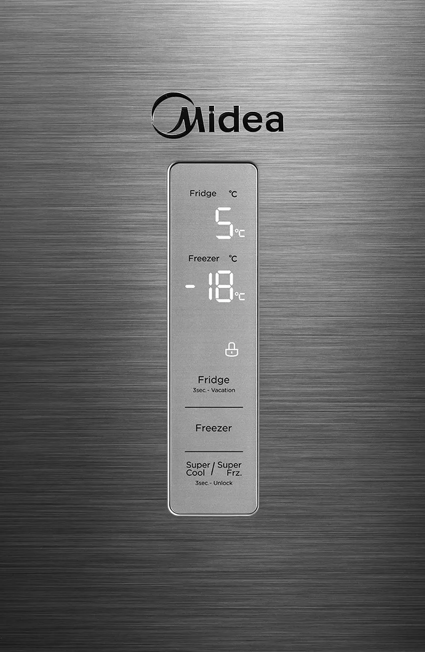 Холодильник Midea MDRB522MGE46OD 2-хкамерн. нержавеющая сталь инвертер