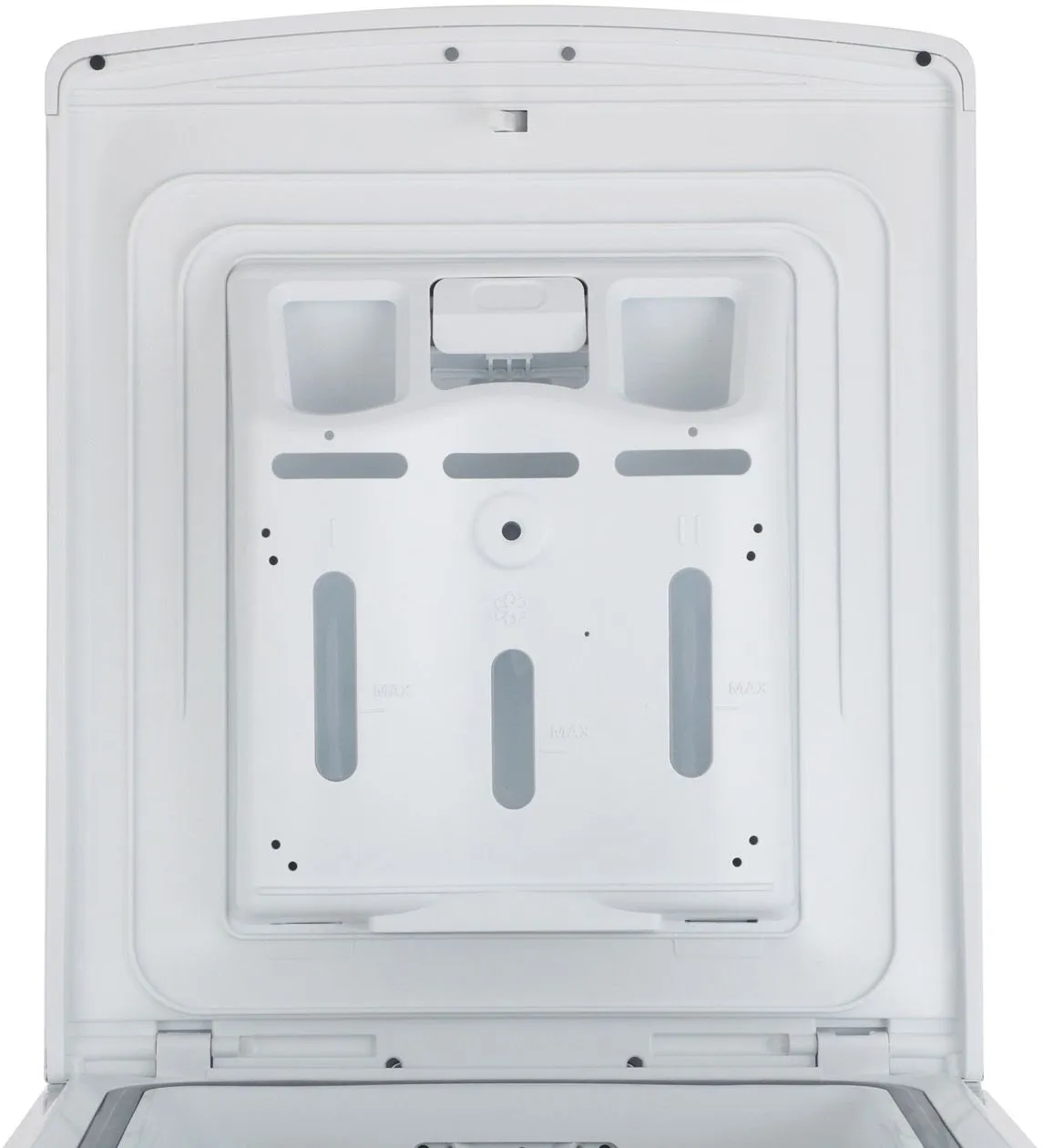 Стиральная машина Midea MF100T80BS/W-RU класс: A загр.вертикальная макс.:8кг белый инвертор