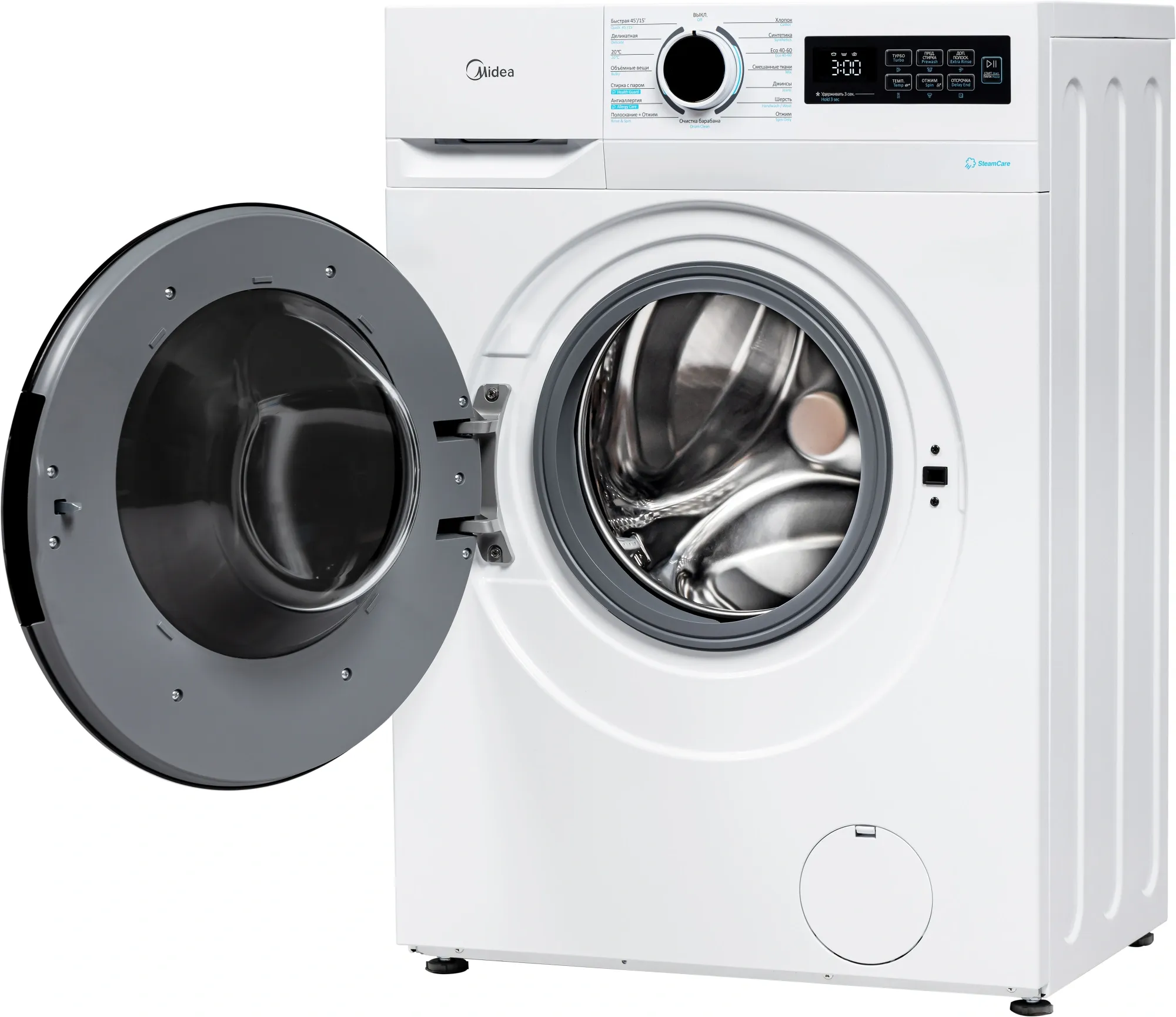 Стиральная машина Midea MF01712BS40/W класс: A загр.фронтальная макс.:7кг белый инвертор