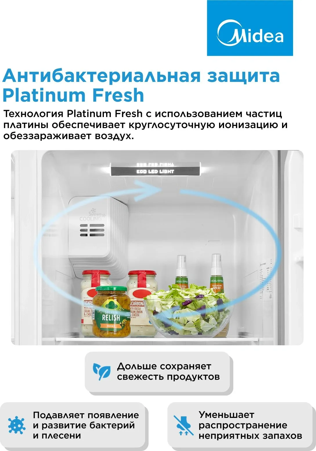 Холодильник Midea MDRS710FGE46 2-хкамерн. нержавеющая сталь инвертер