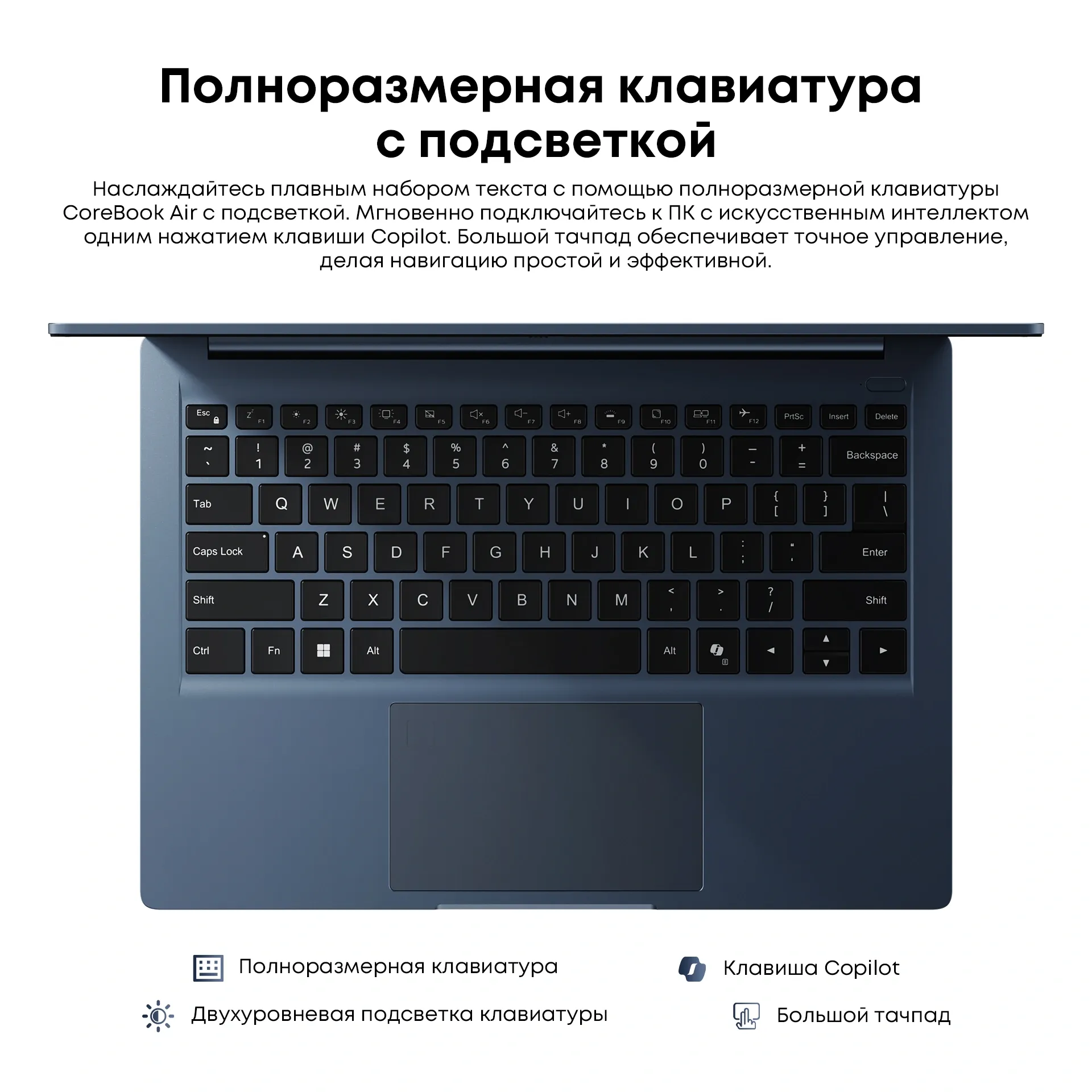 Ноутбук Chuwi Corebook Air Ryzen 5 6600H 16Gb SSD512Gb AMD Radeon 660M 14