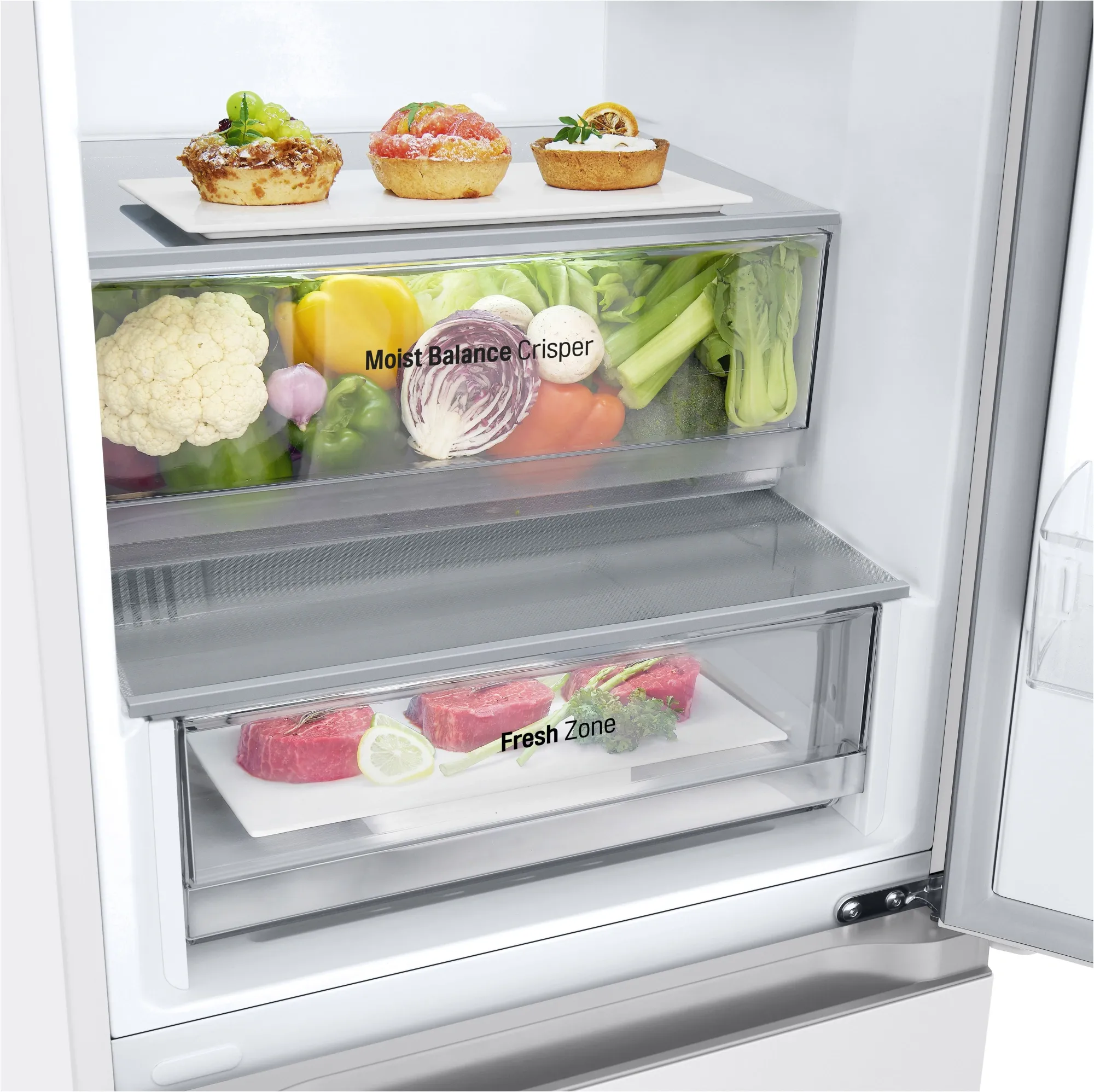 Холодильник LG GC-B509FQQW 2-хкамерн. белый