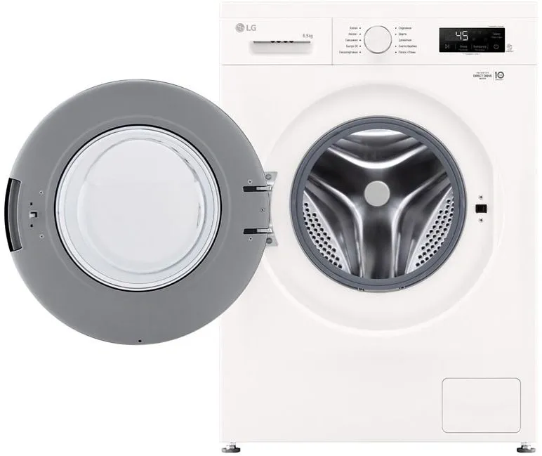 Стиральная машина LG F2Y1WS3W.ABWPCOM класс: A загр.фронтальная макс.:6.5кг белый инвертор