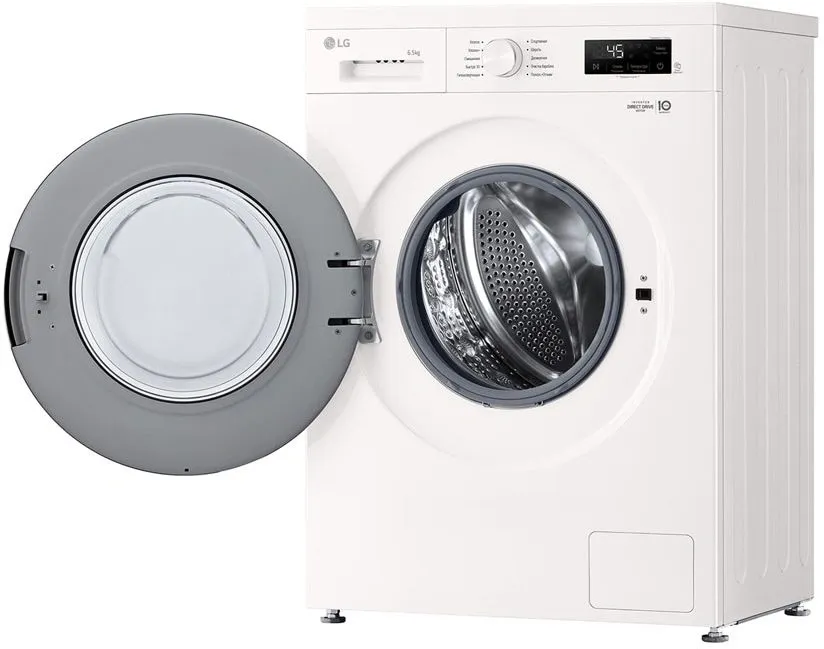 Стиральная машина LG F2Y1WS3W.ABWPCOM класс: A загр.фронтальная макс.:6.5кг белый инвертор