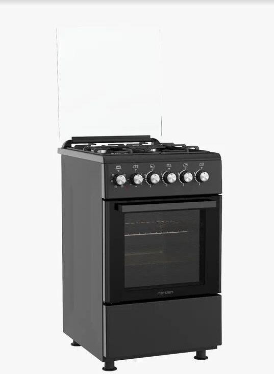 Плита газоэлектрическая NORDEN FF5405GAZD Черный матовый