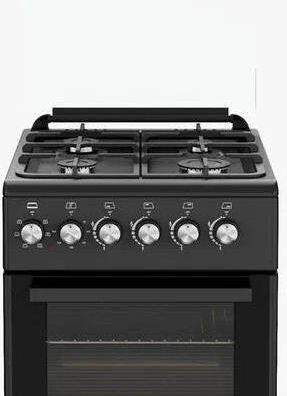 Плита газоэлектрическая NORDEN FF5405GAZD Черный матовый