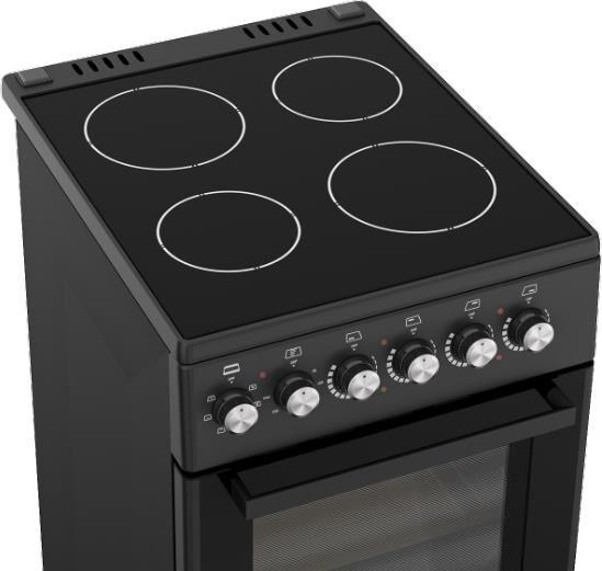 Плита электрическая NORDEN FF5055XXVD Черный матовый