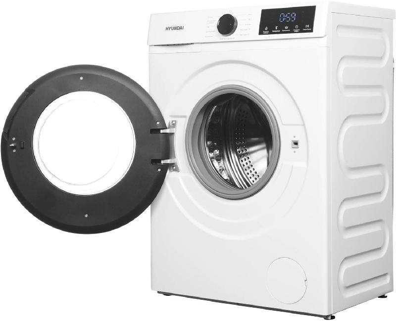Стиральная машина Hyundai WME8212 кл.:A+++ фронт. макс.:8кг белый инвертор