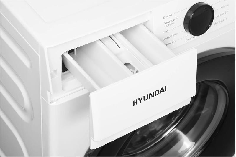 Стиральная машина Hyundai WME8212 кл.:A+++ фронт. макс.:8кг белый инвертор