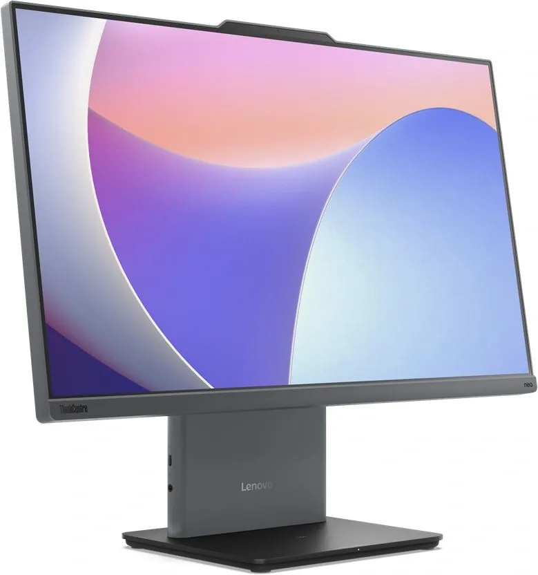 Моноблок Lenovo ThinkCentre neo 50a G5 23.8" Full HD Core 7 240H (2.5) 16Gb SSD512Gb Graphics без ОС GbitEth WiFi BT 90W клавиатура мышь Cam серый 1920x1080