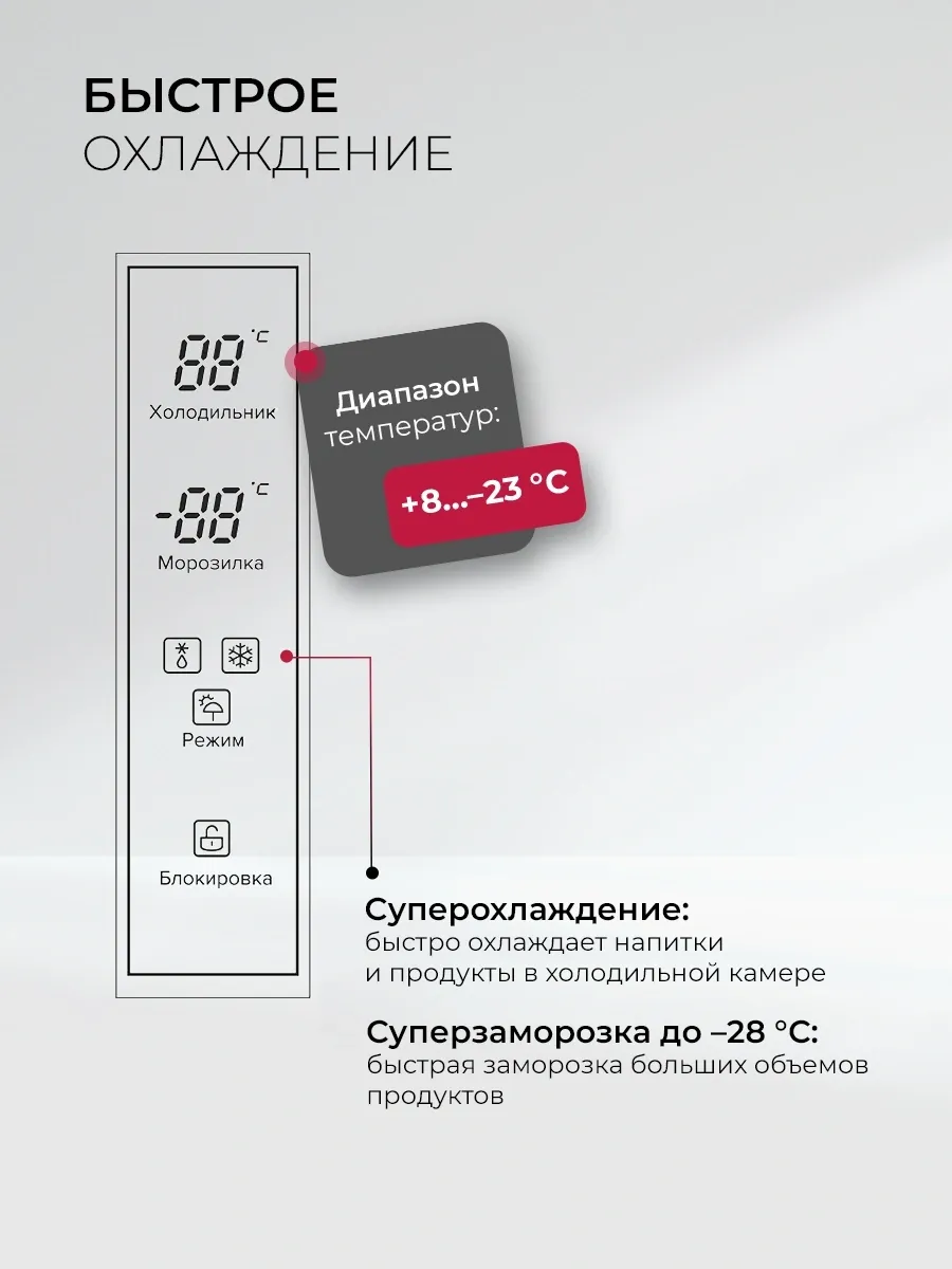 Холодильник Lex LCD450GlGID 3-хкамерн. золотистый инвертер