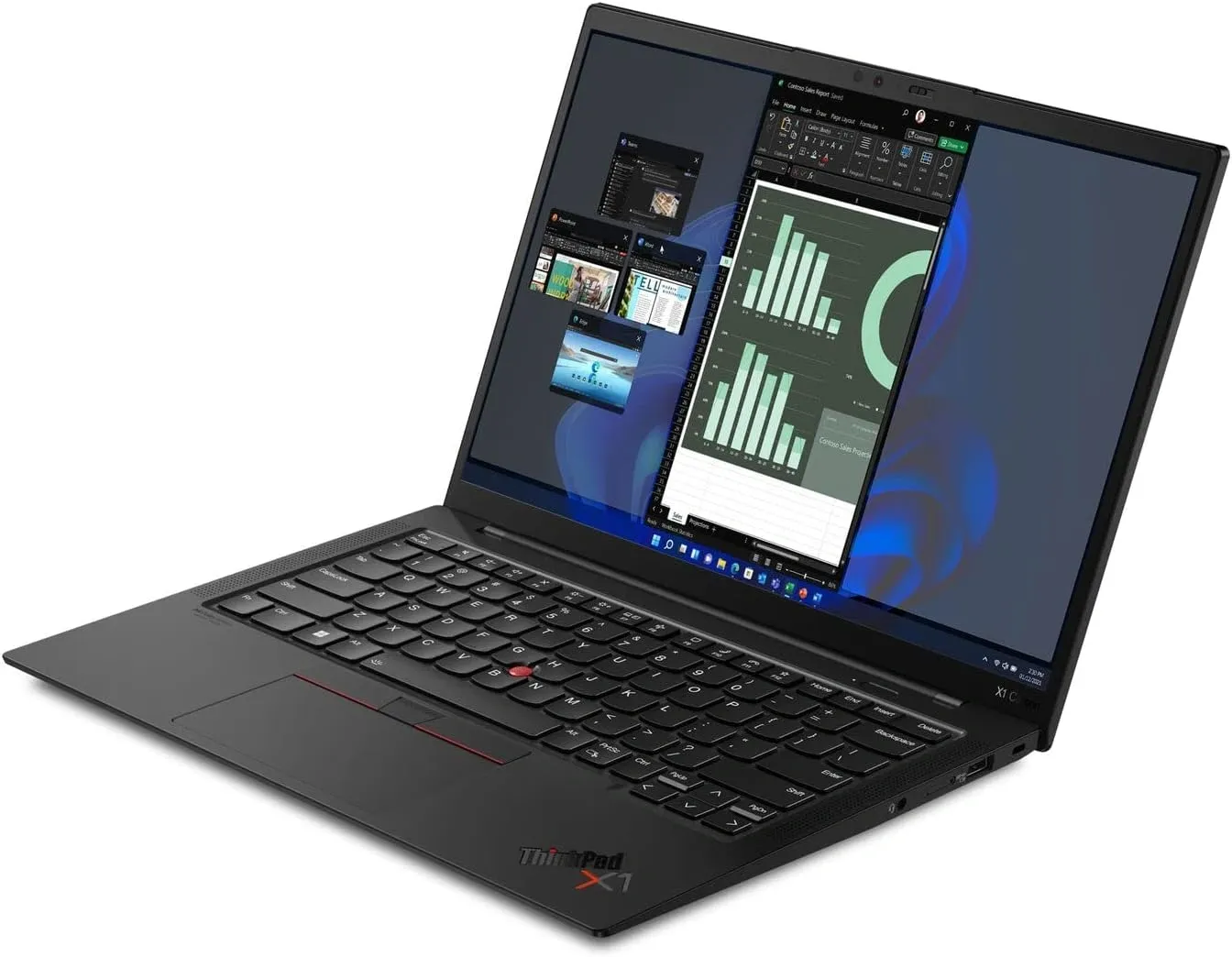 Ноутбук Lenovo ThinkPad X1 Carbon Gen 10 Core i7 1260P 16Gb SSD512Gb Intel Iris Xe graphics 14