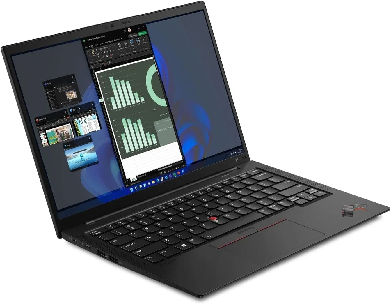 Ноутбук Lenovo ThinkPad X1 Carbon Gen 10 Core i7 1260P 16Gb SSD512Gb Intel Iris Xe graphics 14