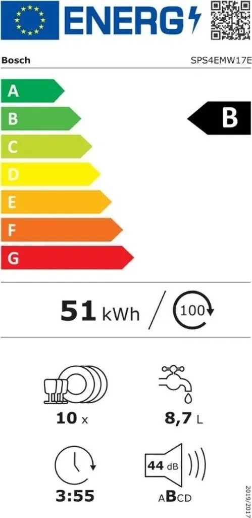 Посудомоечная машина Bosch SPS4EMW17E (узкая)