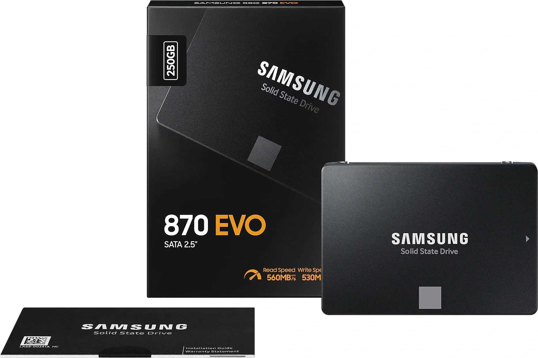 Накопитель SSD Samsung SATA-III 250GB MZ-77E250B/CN 870 EVO 2.5