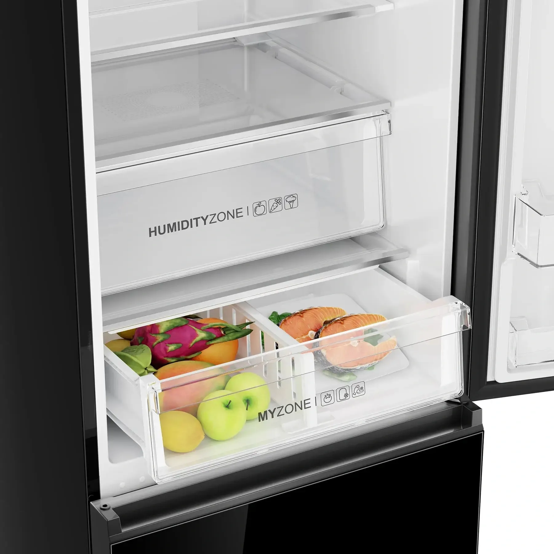 Холодильник Haier C4F640CGBGU1 2-хкамерн. черный инвертер