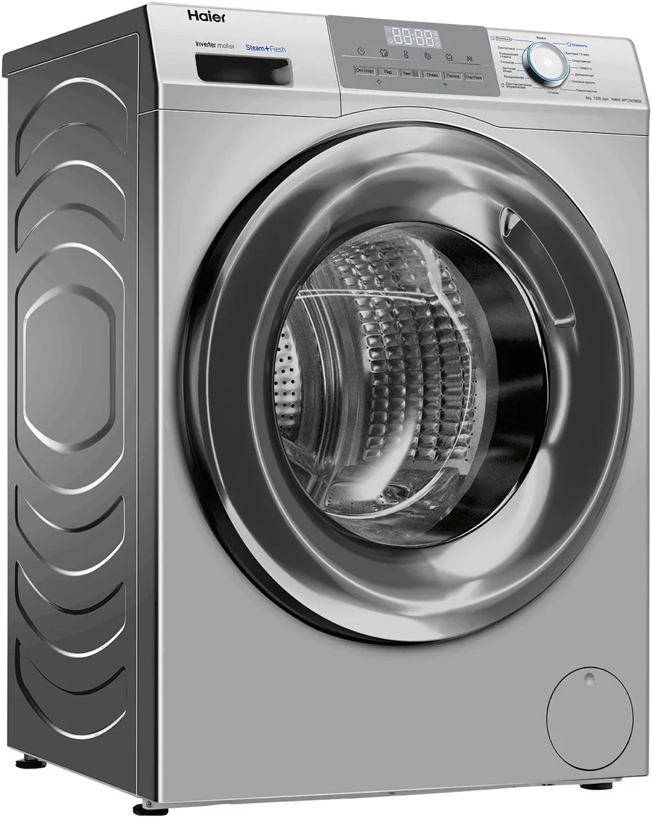 Стиральная машина Haier HW60-BP12929BSE класс: A+++ загр.фронтальная макс.:6кг серебристый инвертор