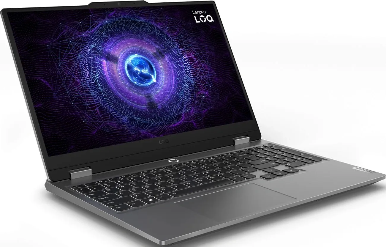Ноутбук Lenovo LOQ 15IRX9 Core i7 13645HX 16Gb SSD512Gb NVIDIA GeForce RTX4050 6Gb 15.6" IPS FHD (1920x1080) без ОС grey WiFi BT Cam (83DV01HPSA)