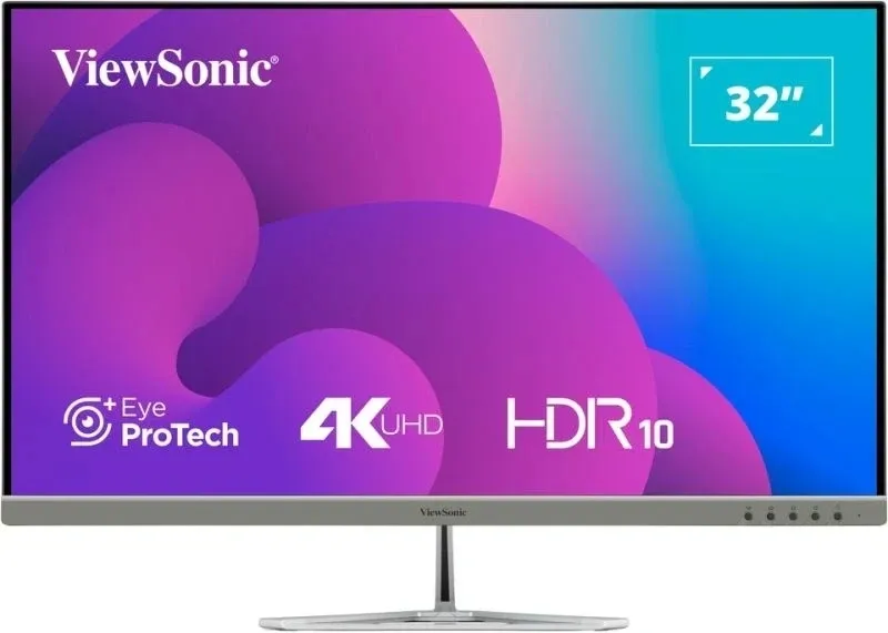 Монитор ViewSonic 31.5" VX3276-4K-MHD-2 черный VA LED 16:9 HDMI M/M матовая 350cd 178гр/178гр 3840x2160 DP 4K 6.9кг