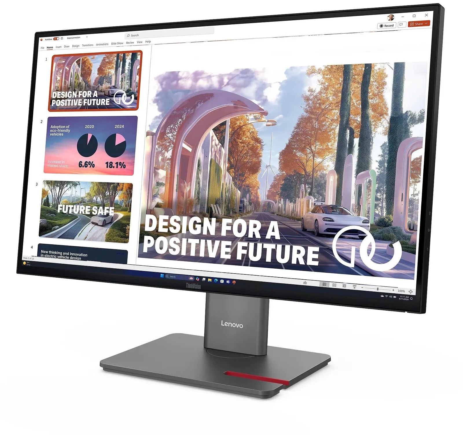 Монитор Lenovo 27" ThinkVision P27QD-40 черный IPS LED 4ms 16:9 HDMI матовая HAS Piv 1500:1 350cd 178гр/178гр 2560x1440 120Hz DP QHD USB 6.8кг