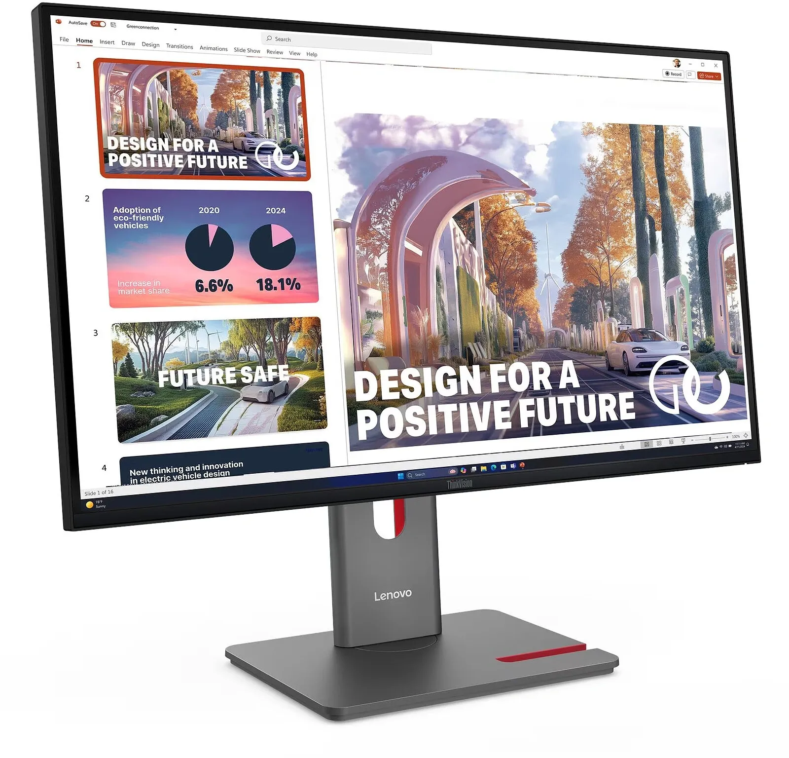 Монитор Lenovo 27" ThinkVision P27QD-40 черный IPS LED 4ms 16:9 HDMI матовая HAS Piv 1500:1 350cd 178гр/178гр 2560x1440 120Hz DP QHD USB 6.8кг