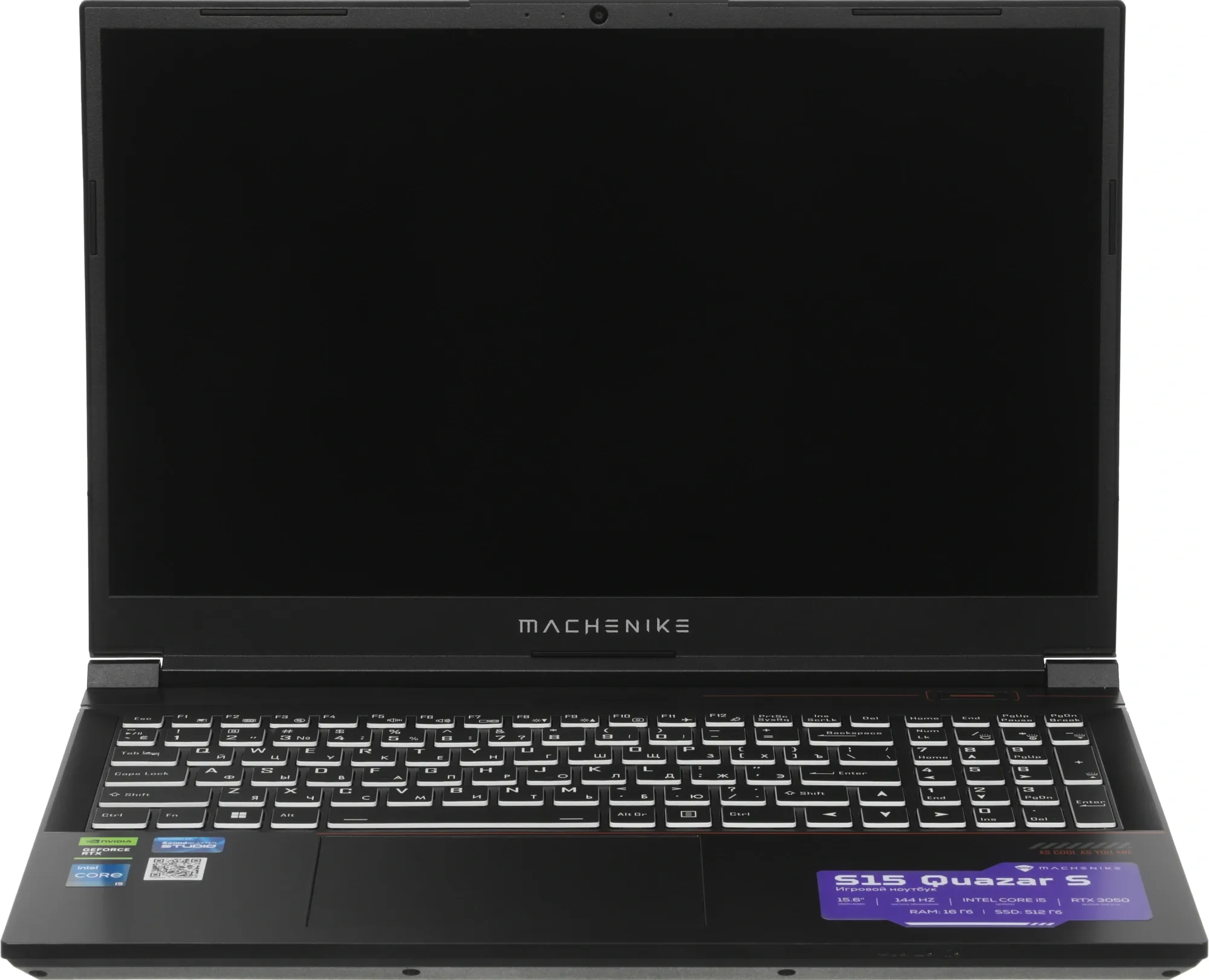 Ноутбук Machenike S15 Quazar S Core i5 12450H 16Gb SSD512Gb NVIDIA GeForce RTX 3050 4Gb 15.6