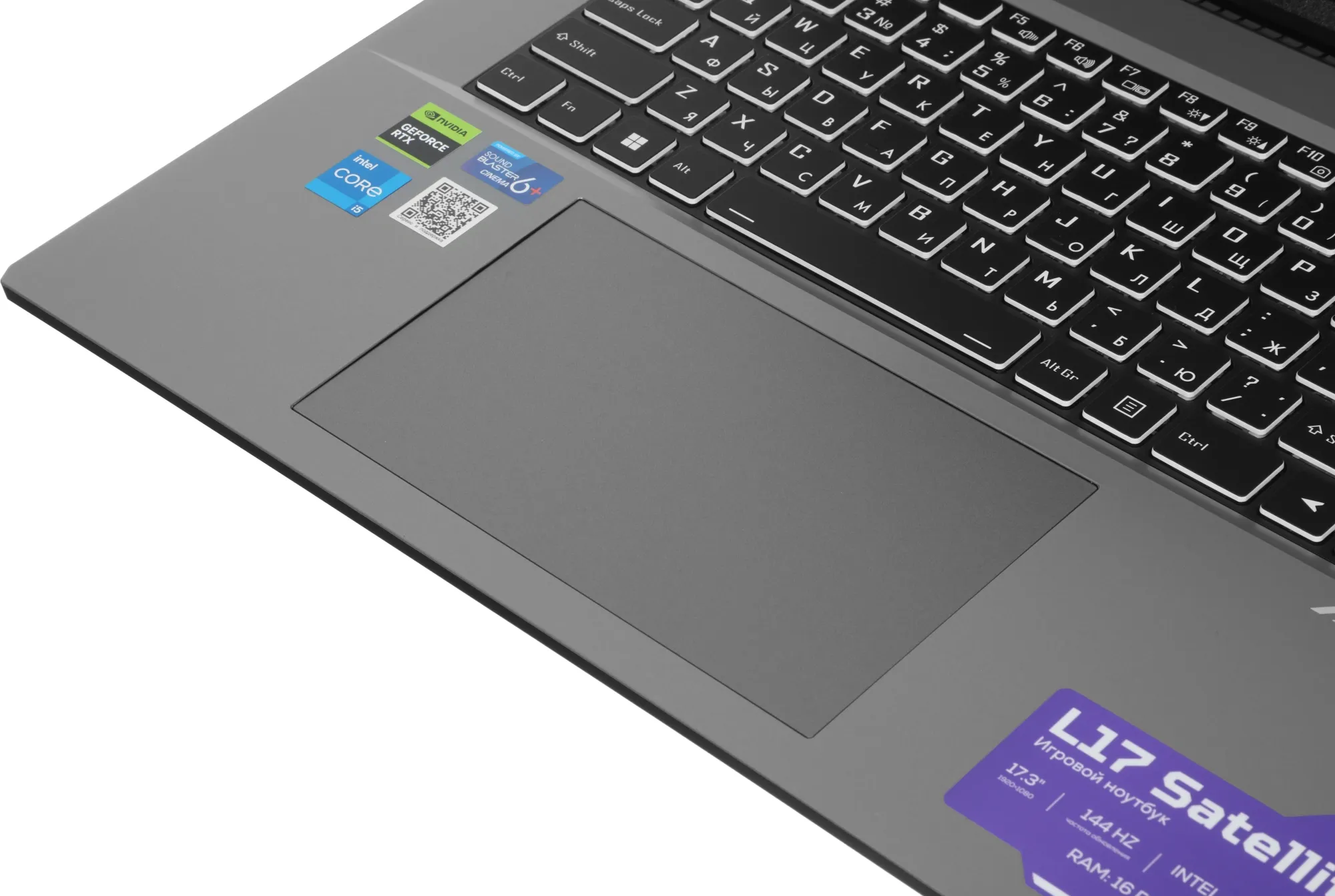 Ноутбук Machenike L17 Satellite S Core i5 12450H 16Gb SSD512Gb NVIDIA GeForce RTX 3050 4Gb 17.3