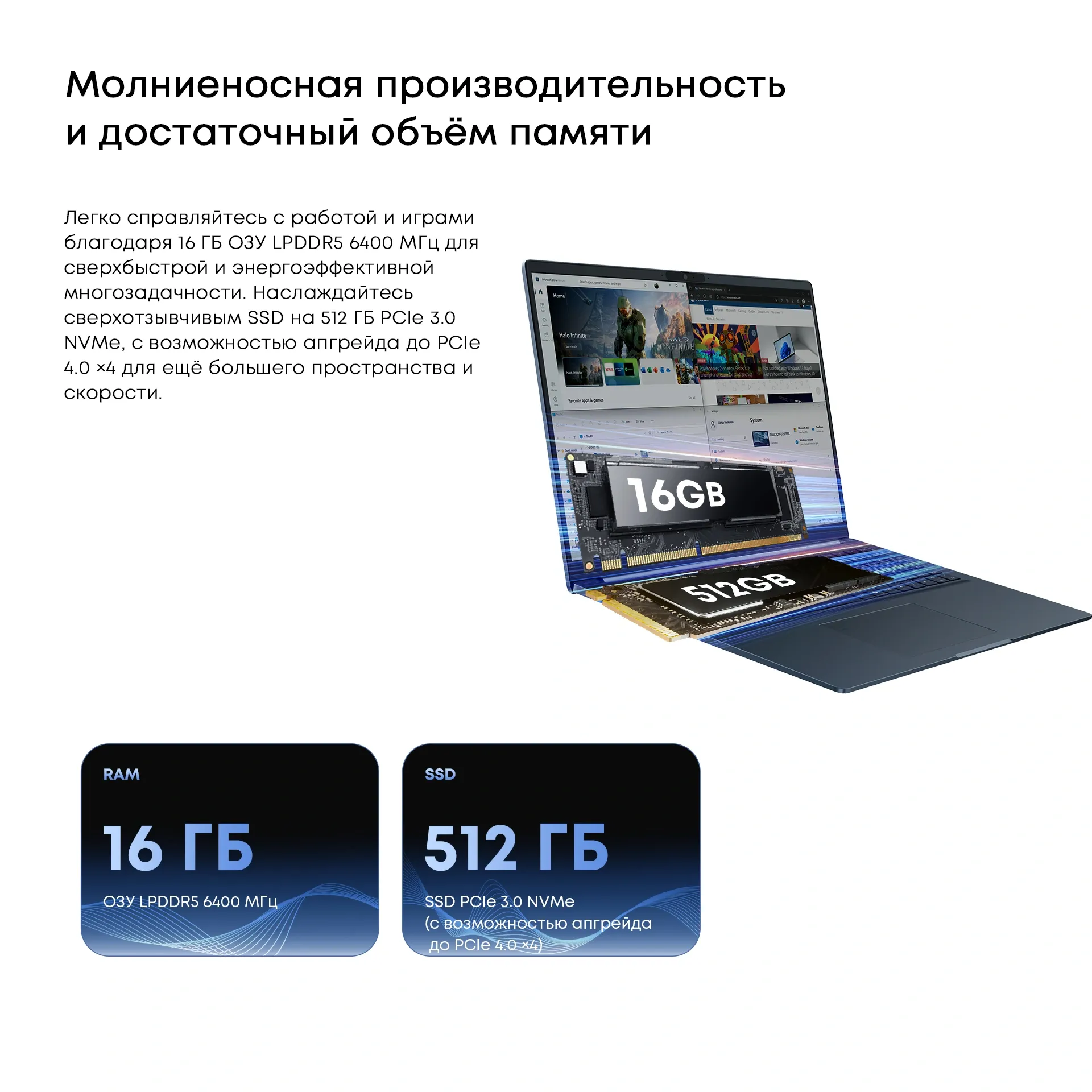 Ноутбук Chuwi Corebook Air Plus 2026 Ryzen 5 6600H 16Gb SSD512Gb AMD Radeon 660M 16