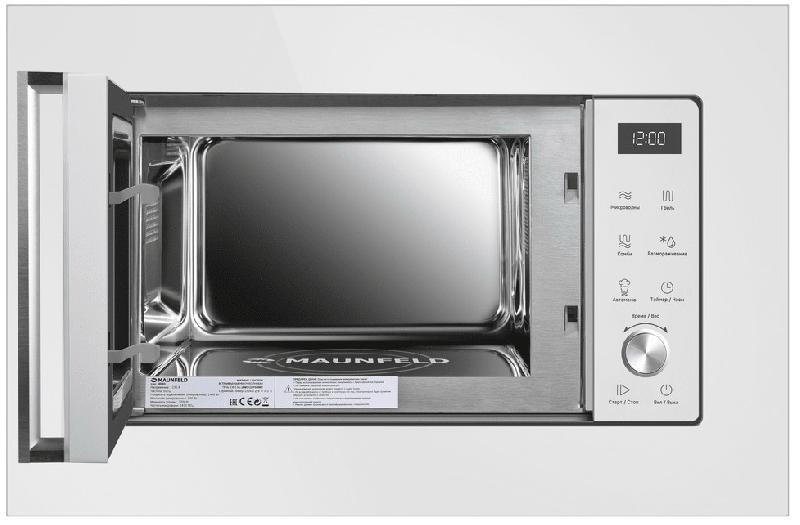Встраиваемая микроволновая печь СВЧ Maunfeld JBMO1225FSGW02