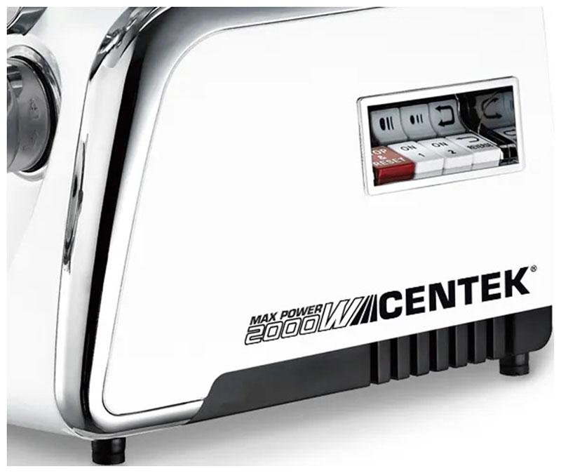 Мясорубка Centek CT-1602 Juice 2000W (белый/хром)