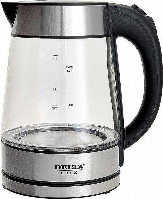 Чайник электрический DELTA LUX DE-1004 (1,7л. стекло)