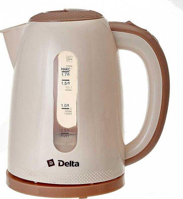 Чайник электрический DELTA DL-1106 beige (1,7л. пластик)