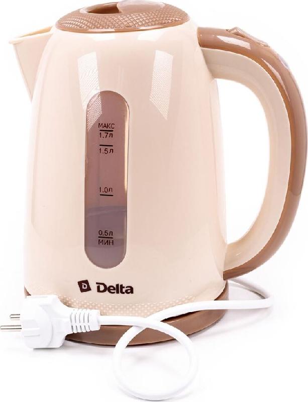 Чайник электрический DELTA DL-1106 beige (1,7л. пластик)