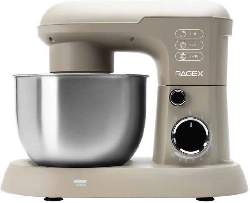 Планетарный миксер 3 в 1 RAGEX R006, 4л, 1500Вт, цвет: 110 (бежевый), КИТАЙ