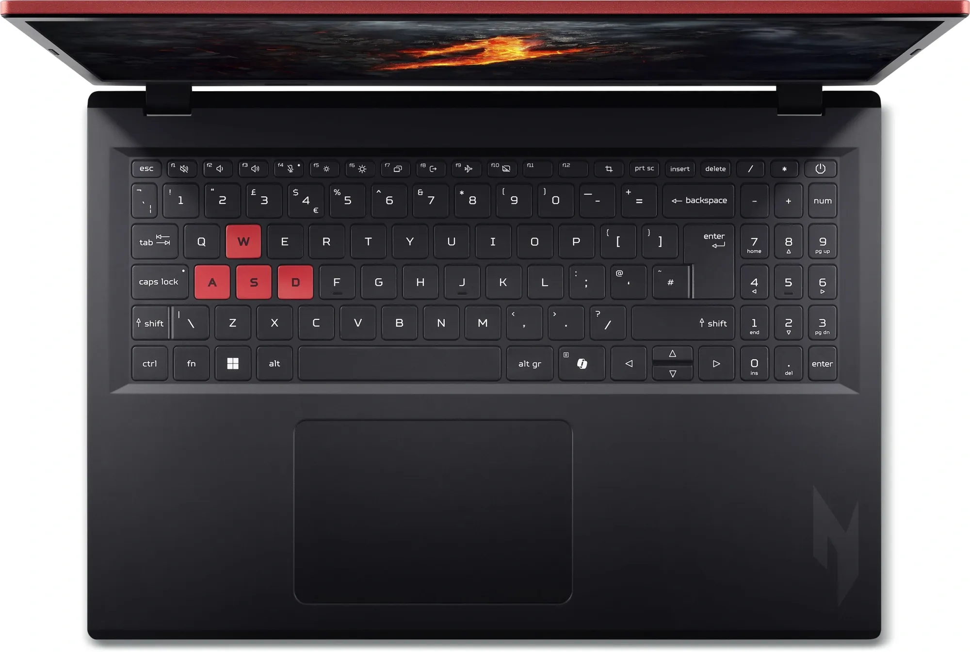 Ноутбук Acer Nitro Lite 16 NL16-71G-55EB Core i5 13420H 16Gb SSD512Gb NVIDIA GeForce RTX 3050 6Gb 16" IPS WUXGA (1920x1200) без ОС red WiFi BT Cam (NH.D2AER.001)