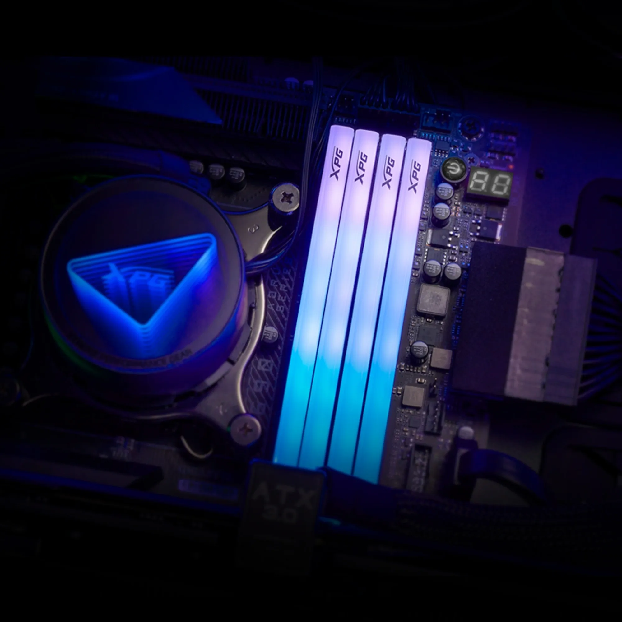 Память DDR5 2x16GB 6000MHz A-Data AX5U6000C2816G-DTLABRWH XPG Lancer Blade RGB RTL Gaming PC5-44800 CL28 DIMM 288-pin 1.4В single rank Ret
