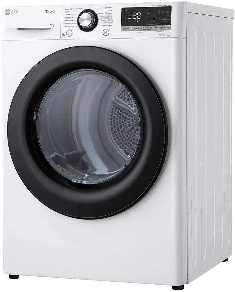 Сушильная машина LG DC90V3V6W.ABWPCOM кл.энер.:A++ макс.загр.:9кг белый