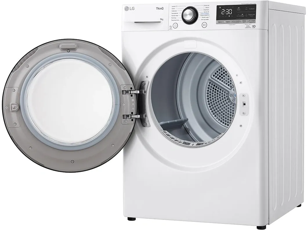 Сушильная машина LG DC90V3V6W.ABWPCOM кл.энер.:A++ макс.загр.:9кг белый